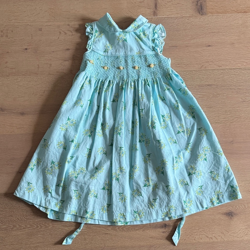 Laura Ashley Floral Sleeveless Dress with Ruffle Details